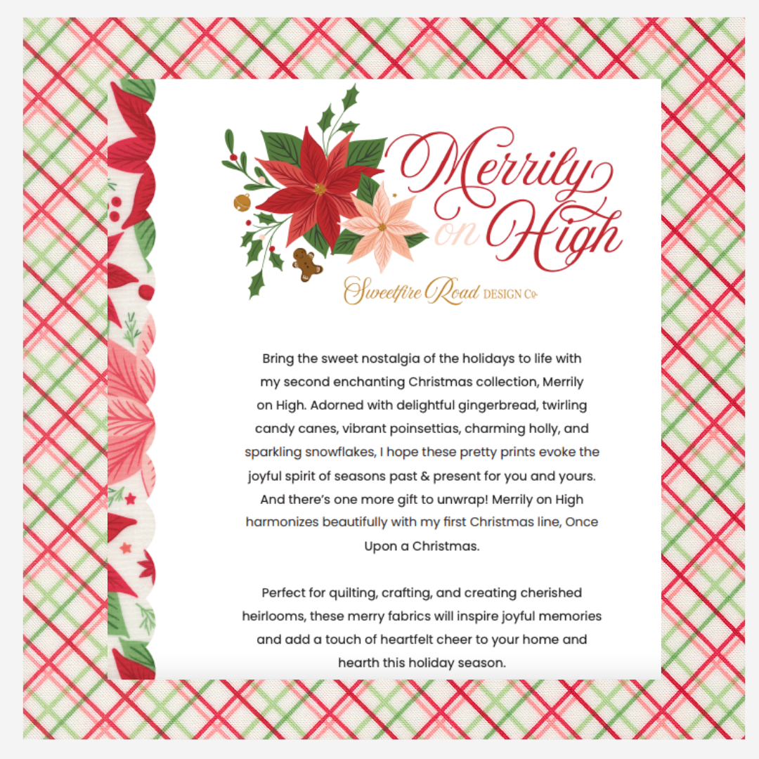 Merrily on High by Sweetfire Road Design Co. Curated Fat Quarter and Half Yard Bundles (8 fabrics) by Moda