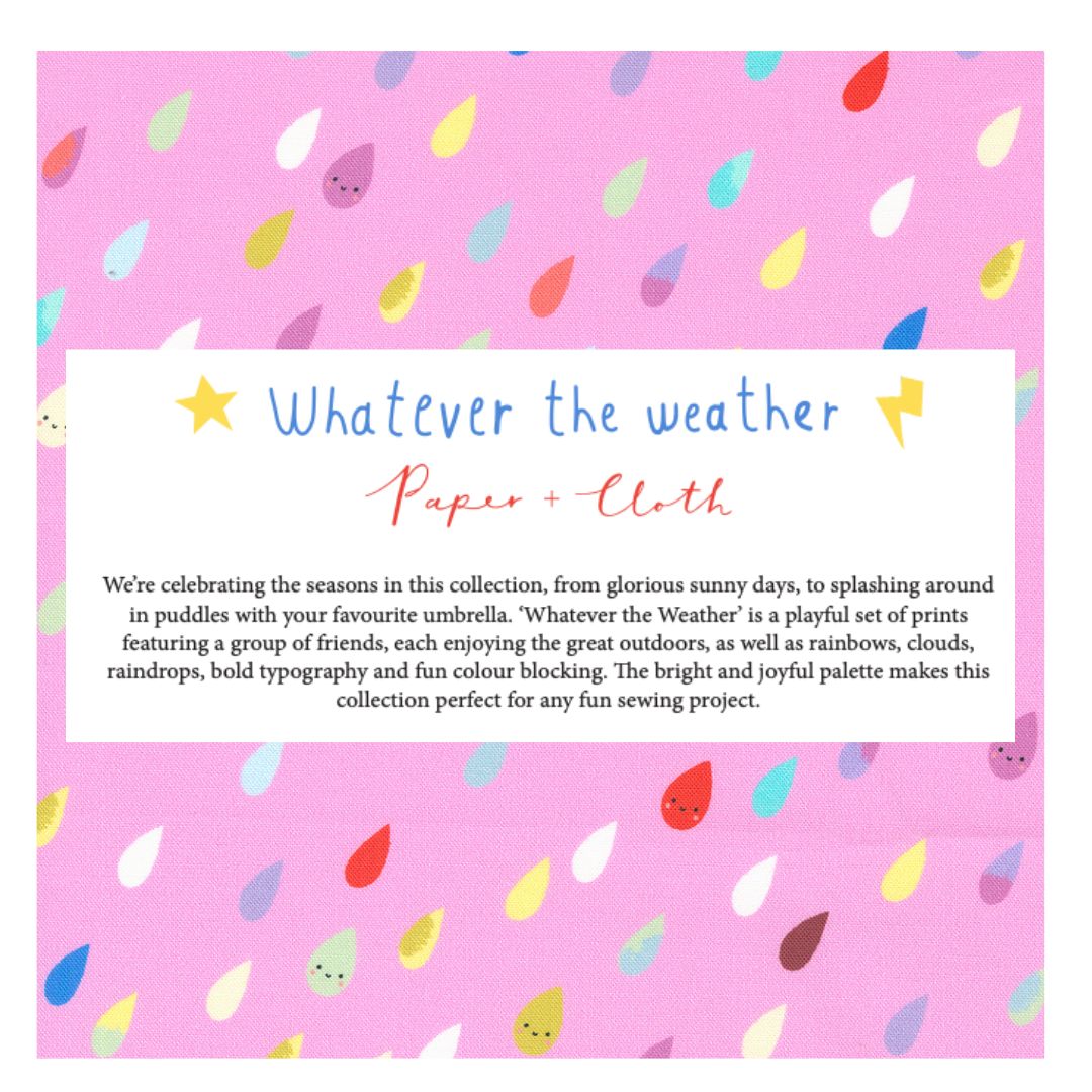 Whatever the Weather by Paper+Cloth for Moda Fabrics, Half Yard and Fat Quarter Bundles (8 fabrics)