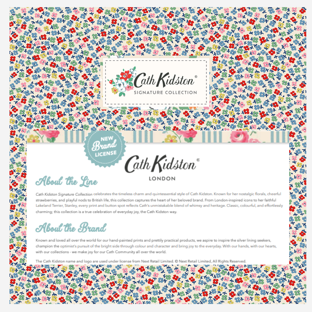 Cath Kidston Signature Collection by Cath Kidston Curated Fat Quarter and Half Yard Bundles (8 fabrics) by Riley Blake Designs