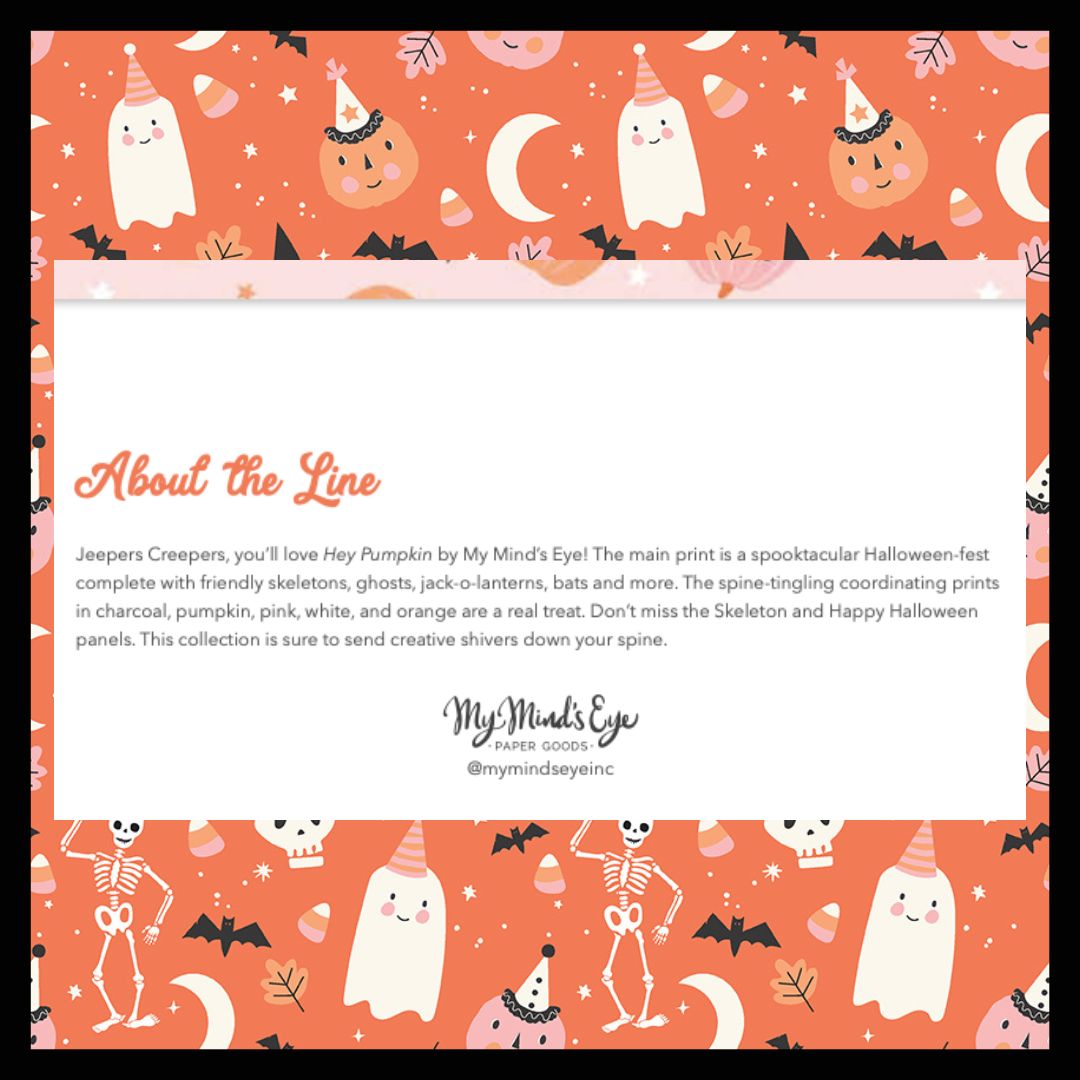 Hey Pumpkin by My Mind's Eye for Riley Blake Fabrics, Curated Half Yard and Fat Quarter Bundles (9 fabrics)