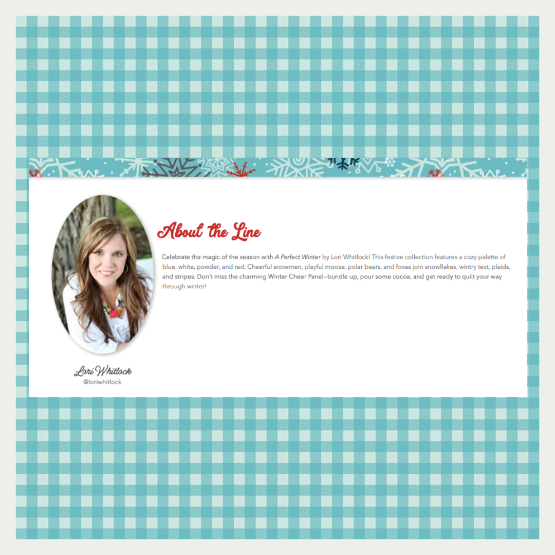 A Perfect Winter Curated 9 fabric bundle, Half Yard and Fat Quarter Bundles