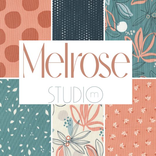 Melrose Curated Bundle (6 fabrics) by Studio M for Moda Fabrics, Half Yard and Fat Quarter Bundles
