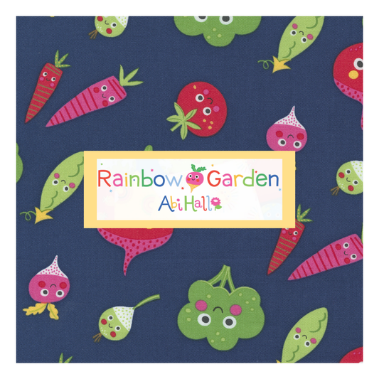 Rainbow Garden Curated Bundle (10 fabrics) by Abi Hall for Moda Fabrics, Half Yard and Fat Quarter Bundles