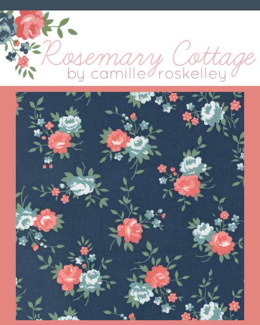 Rosemary Cottage Curated Bundle (5 fabrics) by Camille Roskelley for Moda Fabrics, Fat Quarter and Half Yard Options