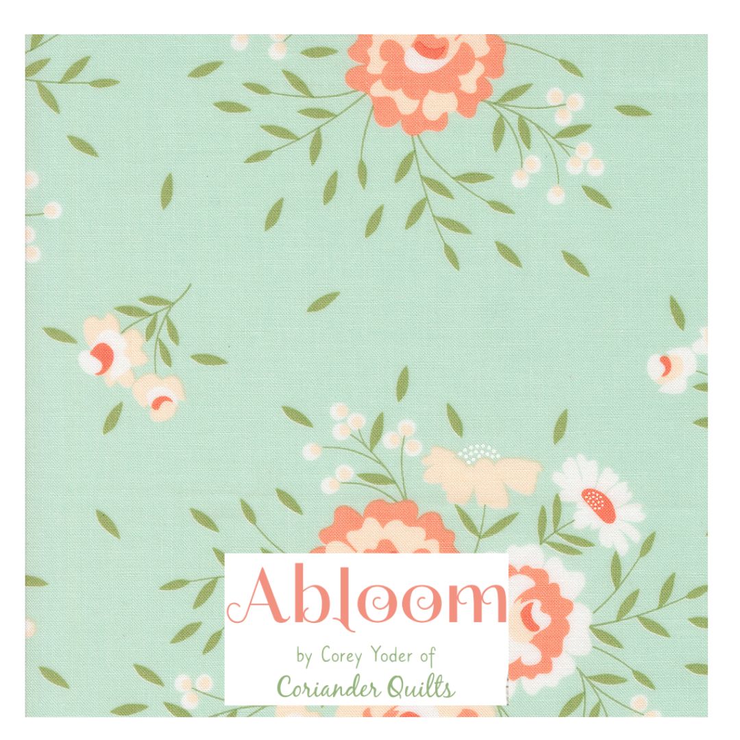 Abloom by Corey Yoder for Moda Fabrics, Half Yard and Fat Quarter Bundles (7 fabrics)