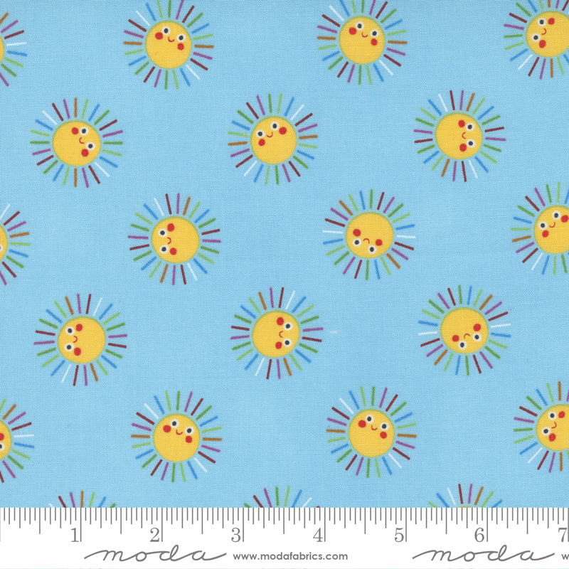 Rainbow Garden Sunny Day Sky by Abi Hall for Moda Fabrics 35363 15