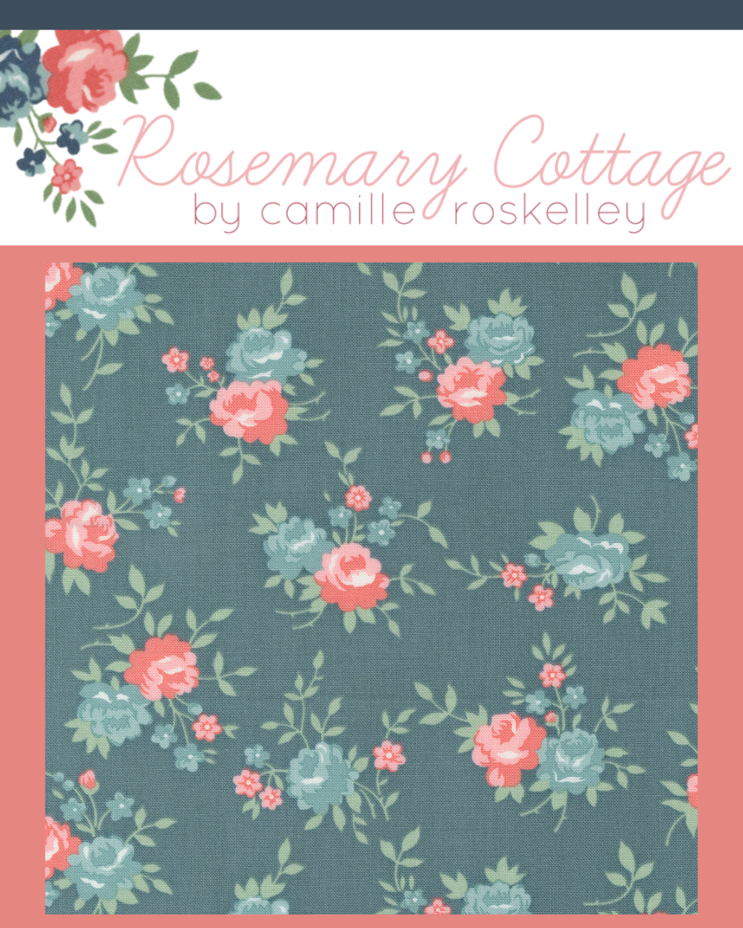 Rosemary Cottage Curated Bundle (5 fabrics) by Camille Roskelley for Moda Fabrics, Fat Quarter and Half Yard Options
