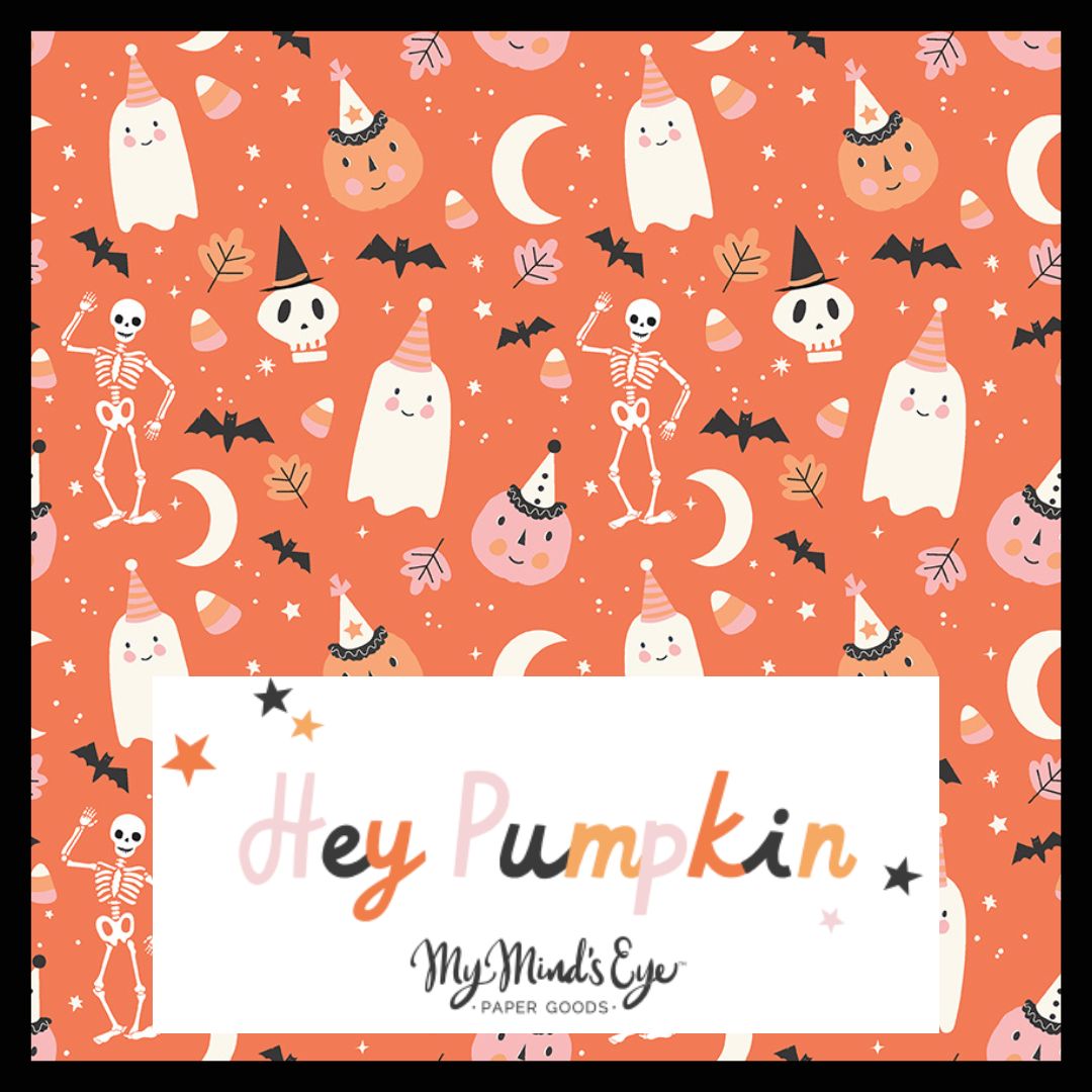 Hey Pumpkin by My Mind's Eye for Riley Blake Fabrics, Curated Half Yard and Fat Quarter Bundles (9 fabrics)