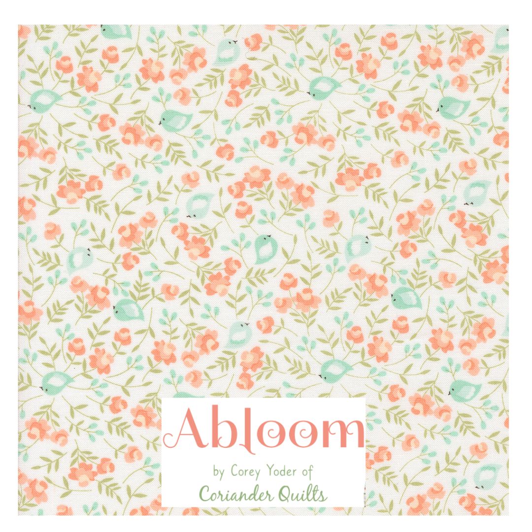 Abloom by Corey Yoder for Moda Fabrics, Half Yard and Fat Quarter Bundles (7 fabrics)