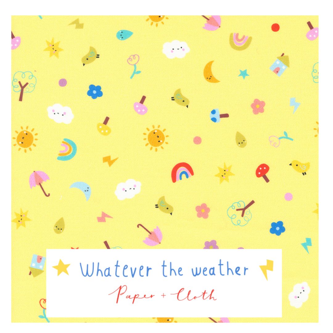 Whatever the Weather by Paper+Cloth for Moda Fabrics, Half Yard and Fat Quarter Bundles (8 fabrics)