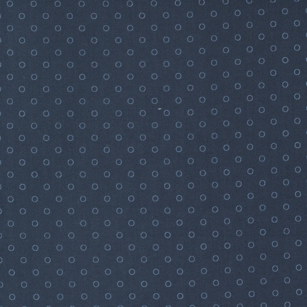 Nantucket Summer Smitten Dots Navy by Camille Roskelley of Moda Fabrics 55264 12, 1/2 yard increments