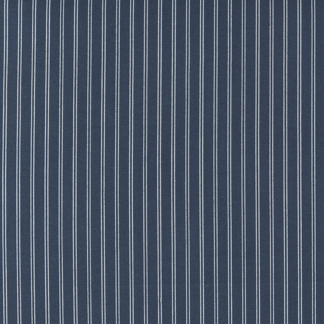 Nantucket Summer Stripes Navy by Camille Roskelley of Moda Fabrics 55267 13, 1/2 yard increments