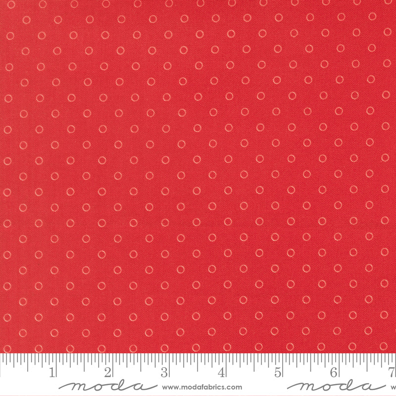 Bloomsberry Favorite Dots Red by Camille Roskelley of Moda Fabrics 55356 18, 1/2 yard increments