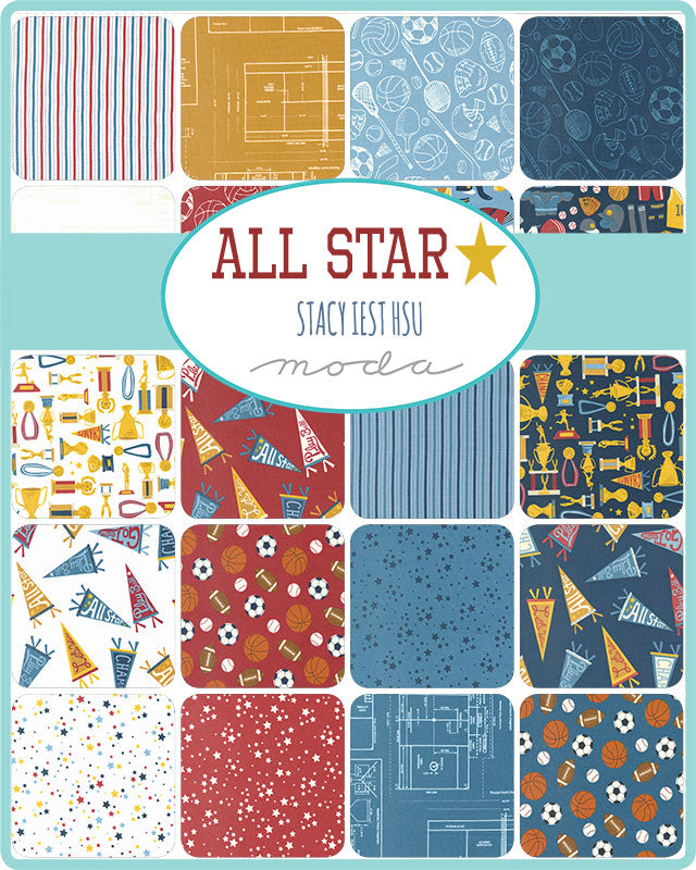 All Star Fat Quarter Bundle (20 fabrics), 20850AB by Stacy Iest Hsu of Moda Fabrics