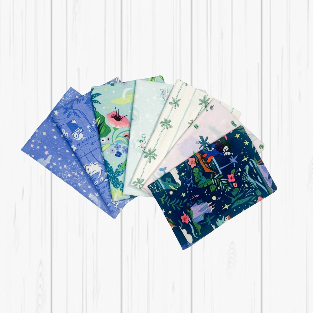 Forever Neverland by Jill Howarth for Riley Blake Fabrics, Half Yard and Fat Quarter Bundles (7 fabrics)