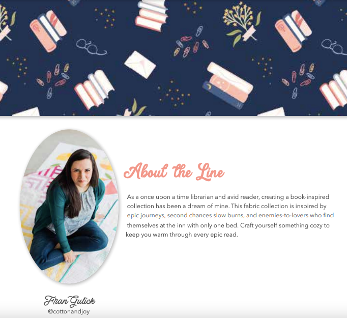 Between the Pages Bookish Life Navy by Fran Gulick for Riley Blake Fabrics C15371-NAVY, 1/2 yard increments