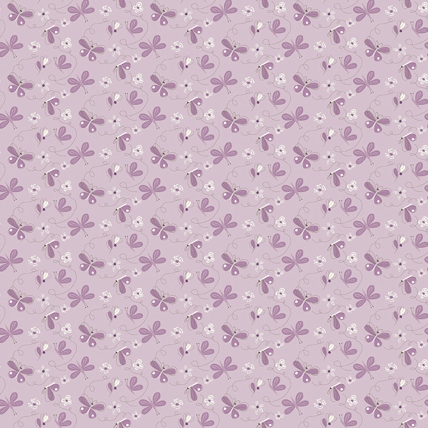 Hello Spring Butterflies Lilac for Riley Blake Fabrics C12961-LILAC