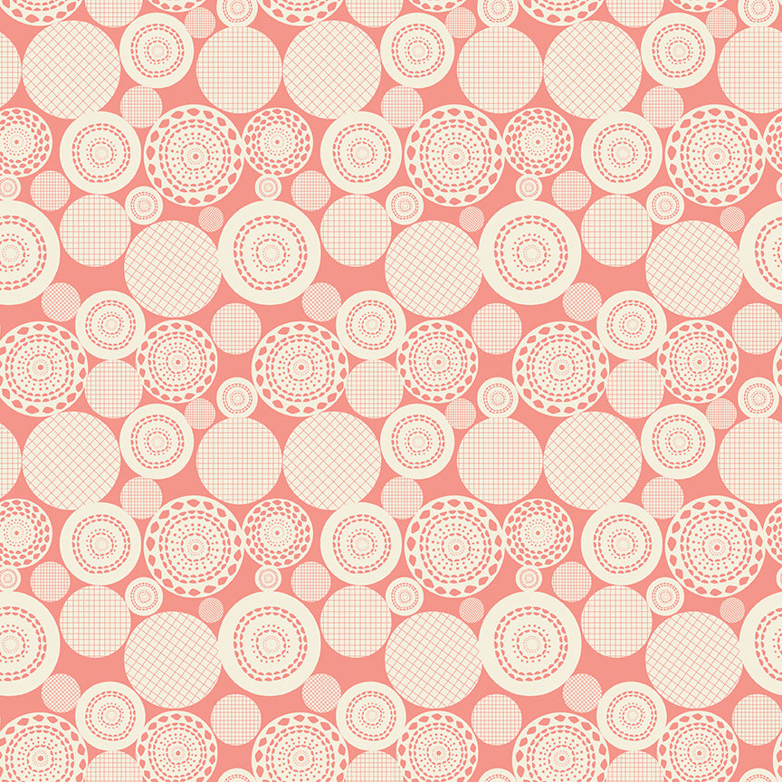 Butterfly Blossom Papercut Floral Coral for Riley Blake Fabrics C13273-CORAL