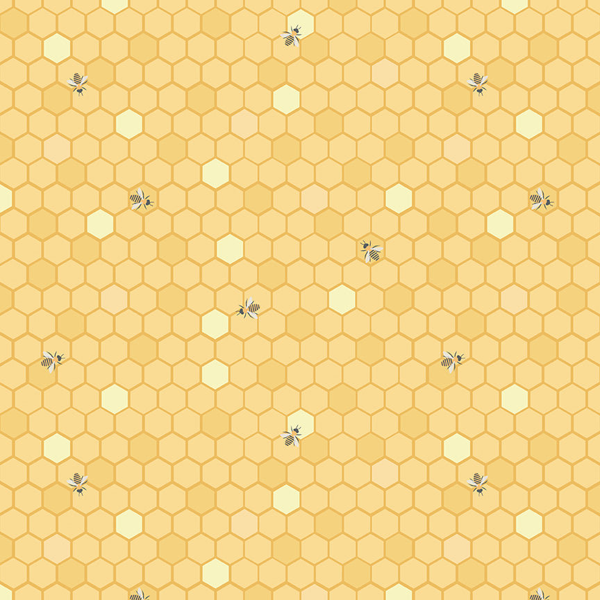 Sunshine and Sweet Tea Honeycomb Sunshine for Riley Blake Fabrics C14321-SUNSHINE