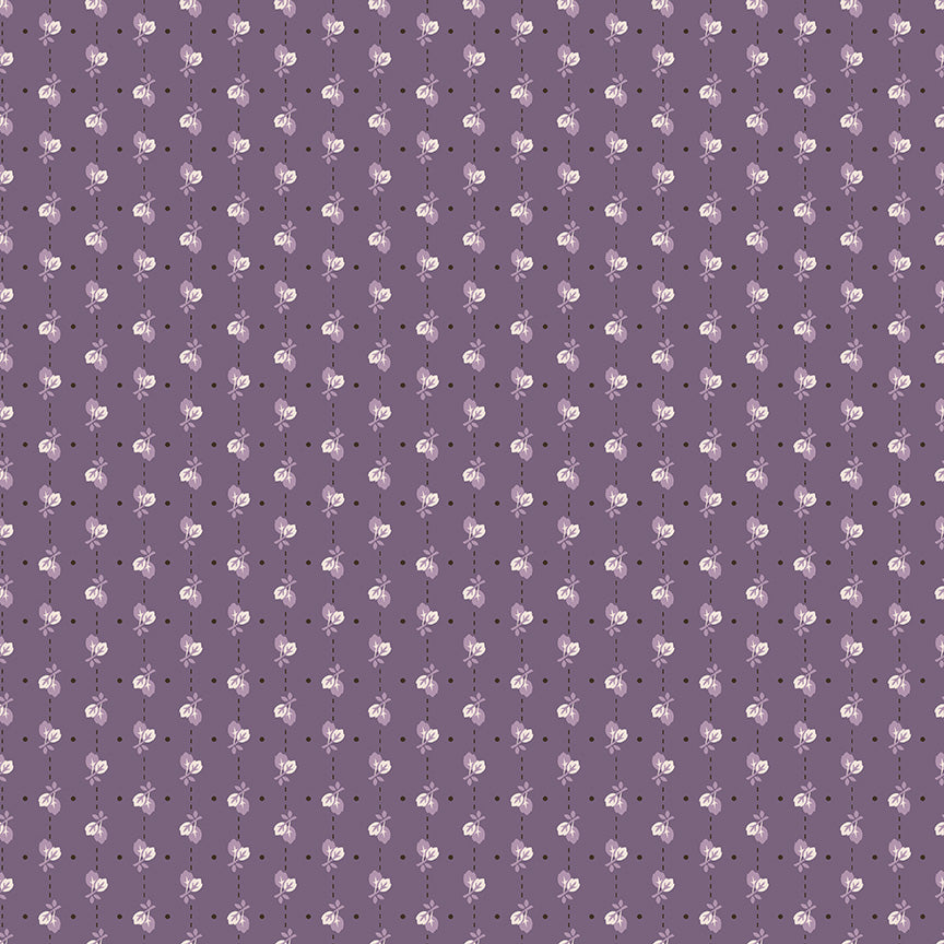 Autumn Leaves Plum by Lori Holt for Riley Blake Fabrics C14662-PLUM, 1/2 yard increments