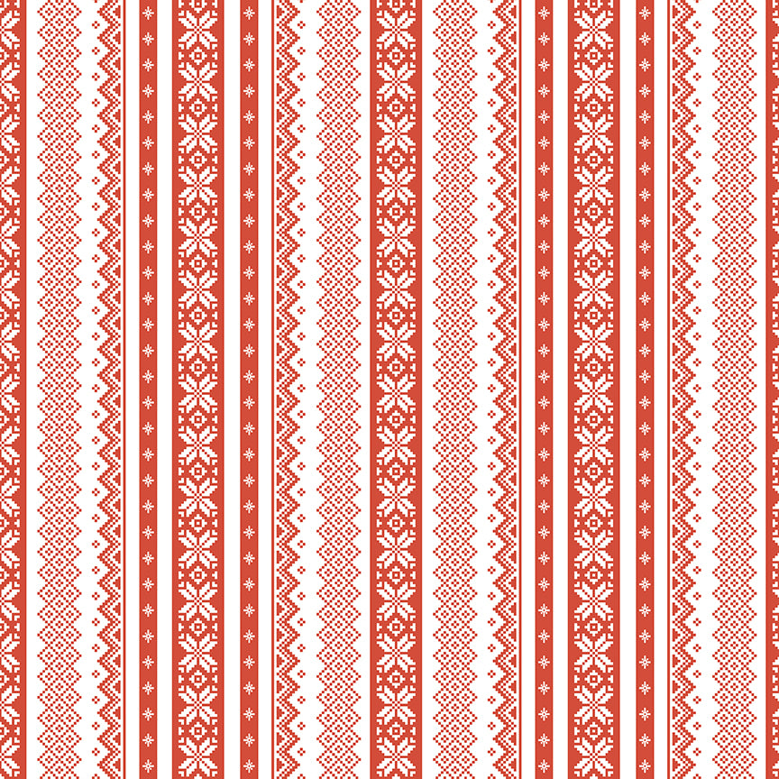 Ski Hill Sweater White by Corinne Wells for Riley Blake Designs C14773-WHITE, 1/2 yard increments