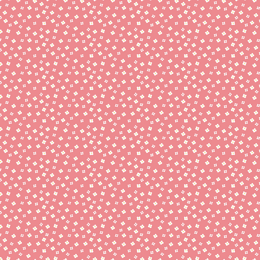Gone Glamping Blossoms Coral by Lori Whitlock for Riley Blake Fabrics C14794-CORAL, 1/2 yard increments
