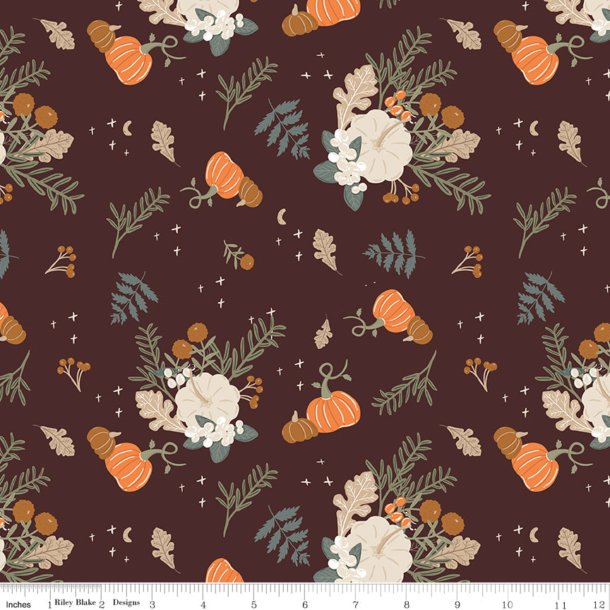 Pumpkin Spice Half Yard Bundle (6 fabrics) for Riley Blake Fabrics C149 HYB