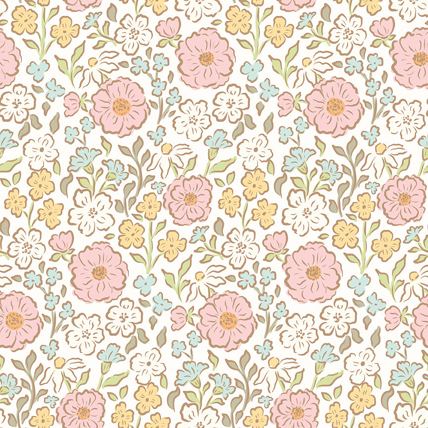 Little Posies Main Cloud by Cayla Naylor of Riley Blake Designs C18320-CLOUD, 1/2 yard increments