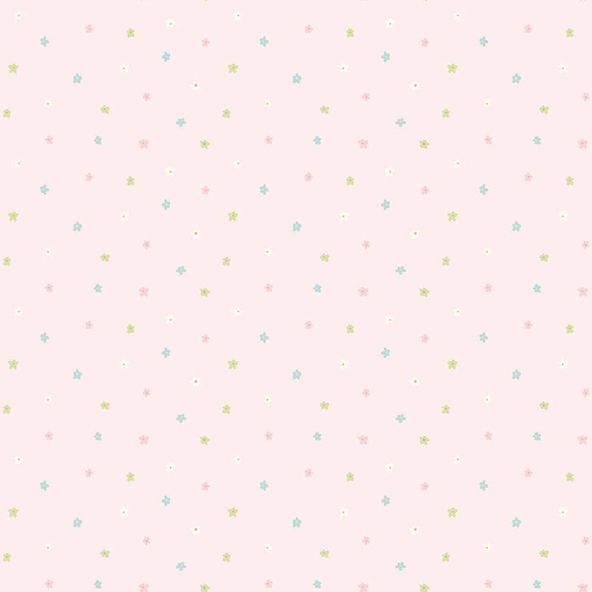 Little Posies Ditsy Pink by Cayla Naylor of Riley Blake Designs C18326-PINK, 1/2 yard increments