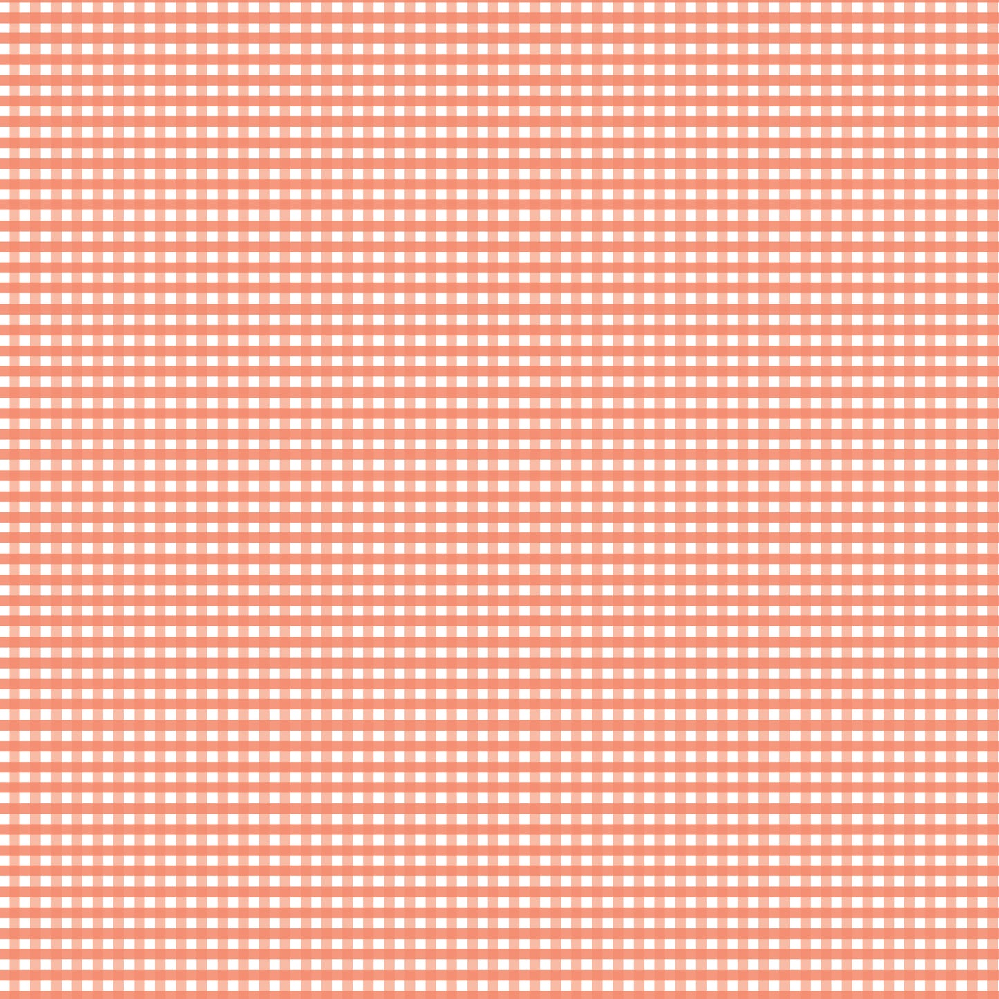 Riley Blake Fabric - 1/8" Gingham Salmon C440-SALMON, 1/2 yard increments