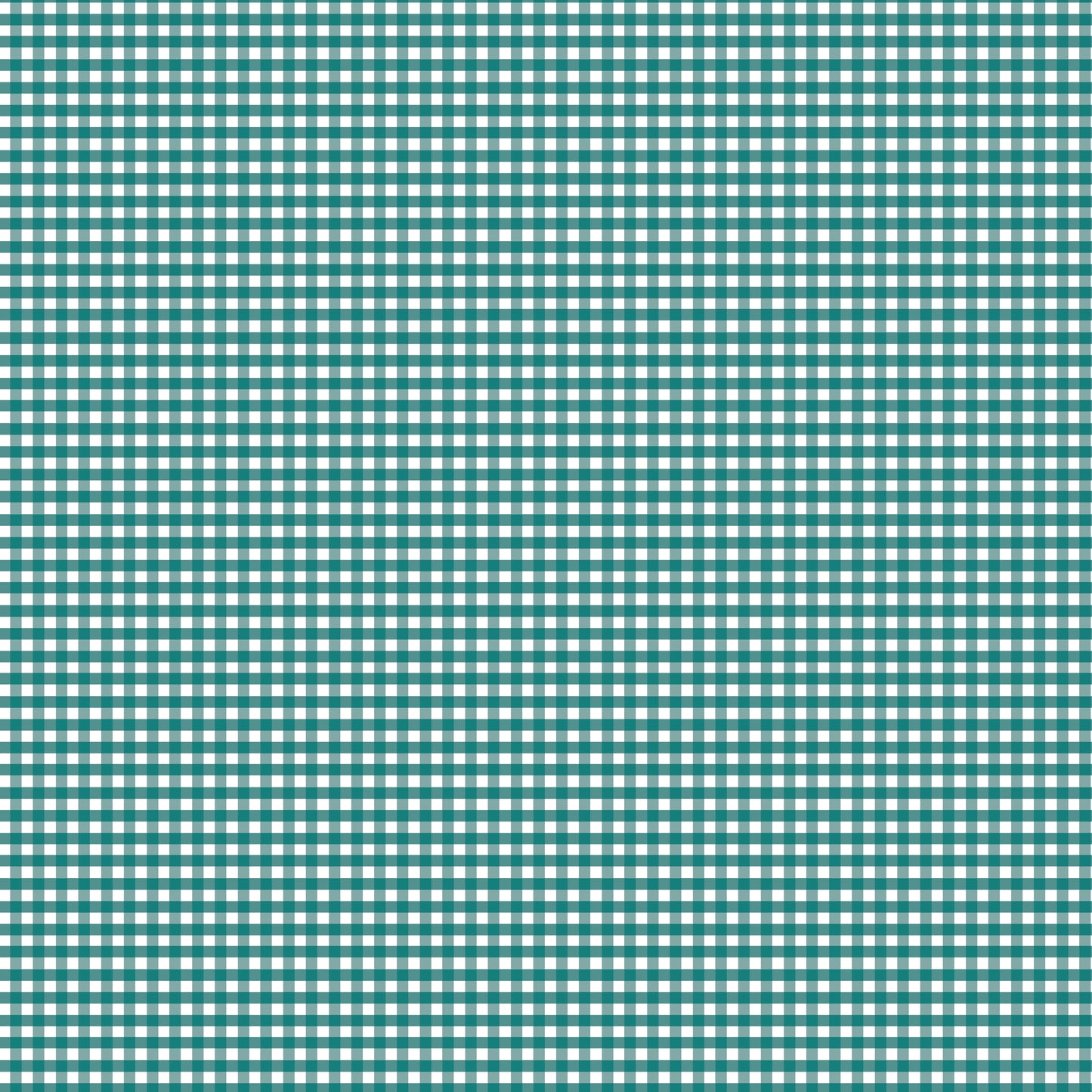 Riley Blake Fabric - 1/8" Gingham Teal C440-TEAL, 1/2 yard increments