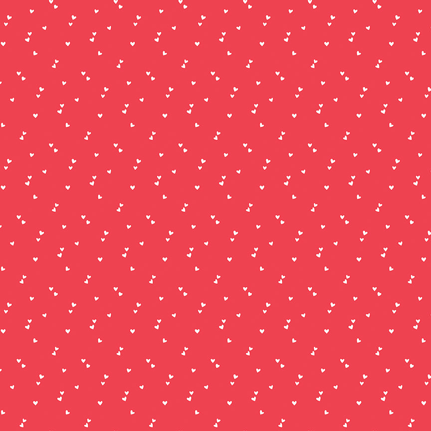 Seasonal Basic Hearts Red for Riley Blake C655-RED
