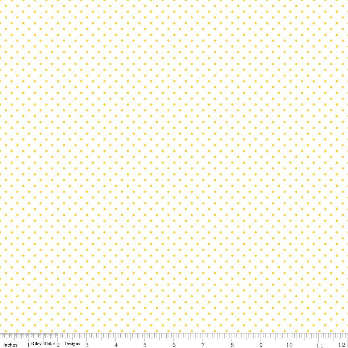 Swiss Dot On White Yellow, C660-50 YELLOW