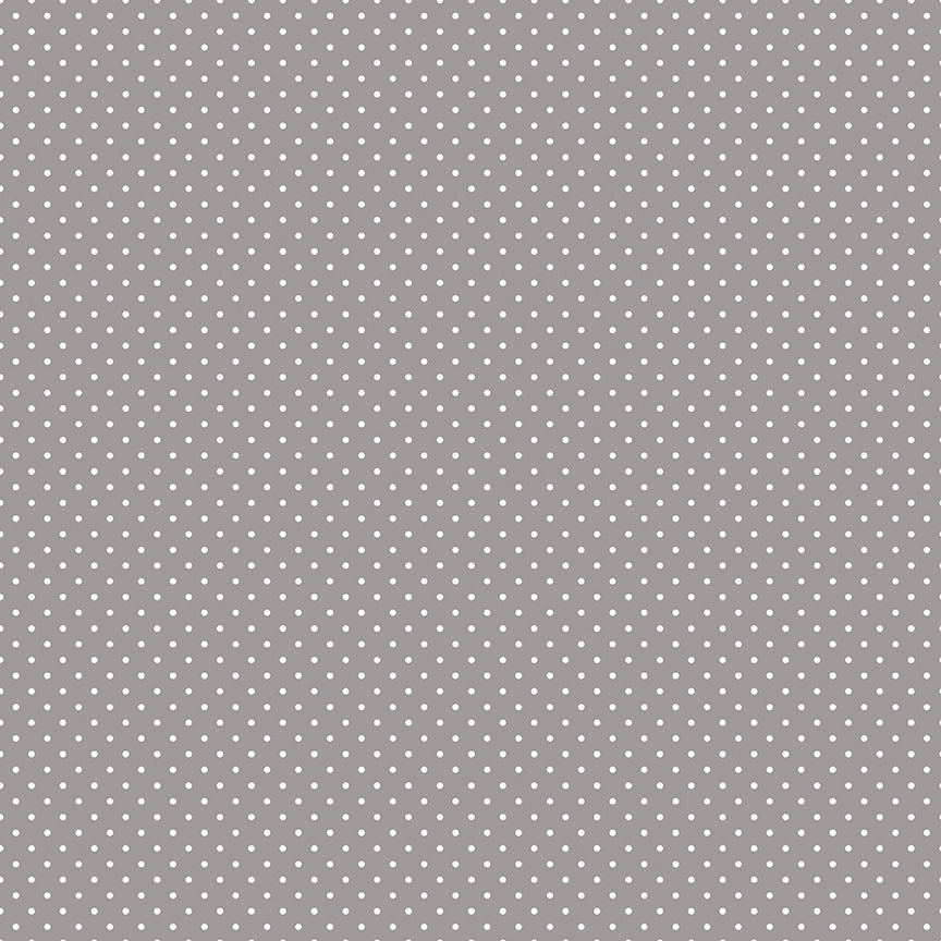 Swiss Dot Gray by Riley Blake Designs, C670-GRAY, 1/2 yard increments
