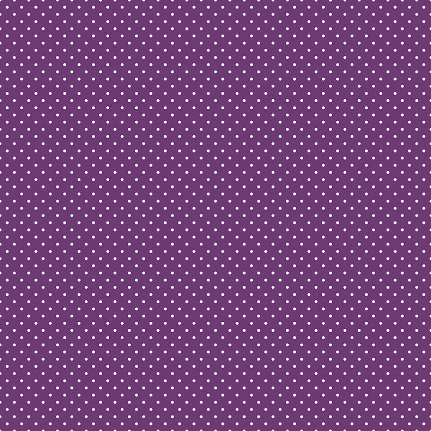 Swiss Dot Eggplant by Riley Blake Designs, C670-EGGPLANT, 1/2 yard increments