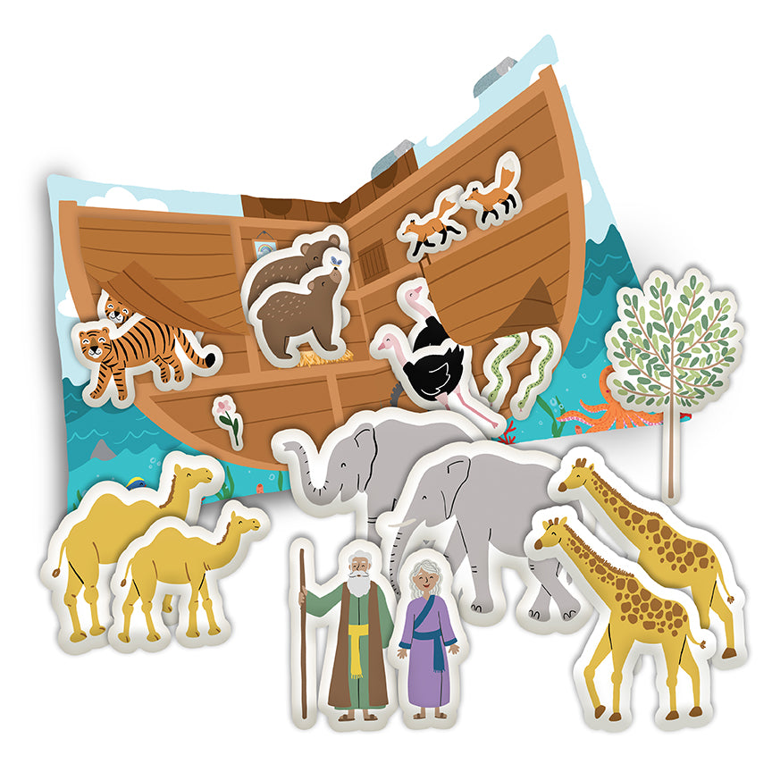 Two by Two 36" x 48" Noah's Ark Quiet Book Felt Panel for Riley Blake Designs FT16688-PANEL