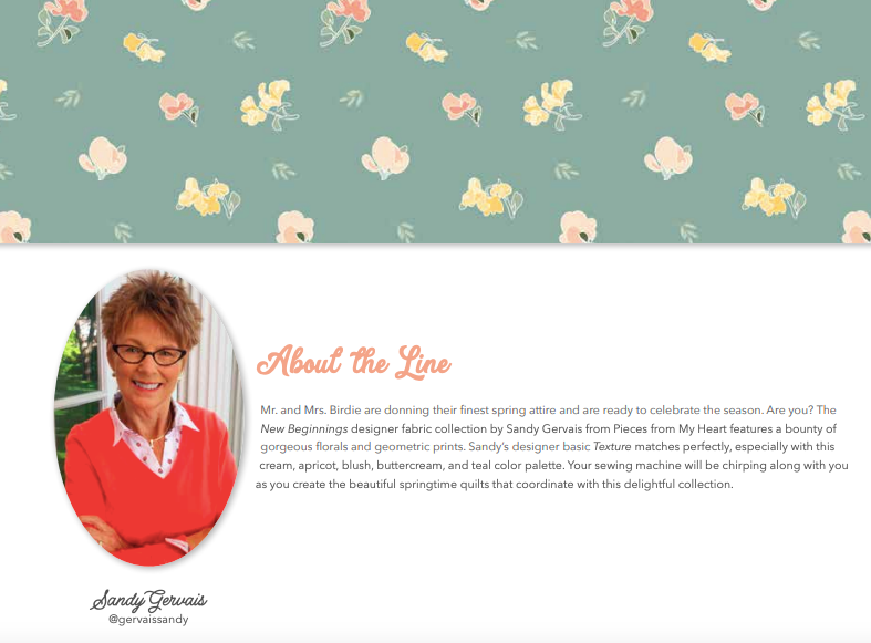 New Beginnings Posies Coral by Sandy Gervais for Riley Blake Fabrics C15755-CORAL, 1/2 yard increments