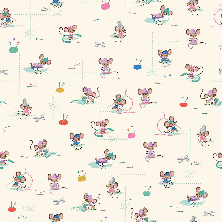 Wishes by Jill Howarth for Riley Blake Fabrics SC18073-VINTAGEWHITE, 1/2 yard increments