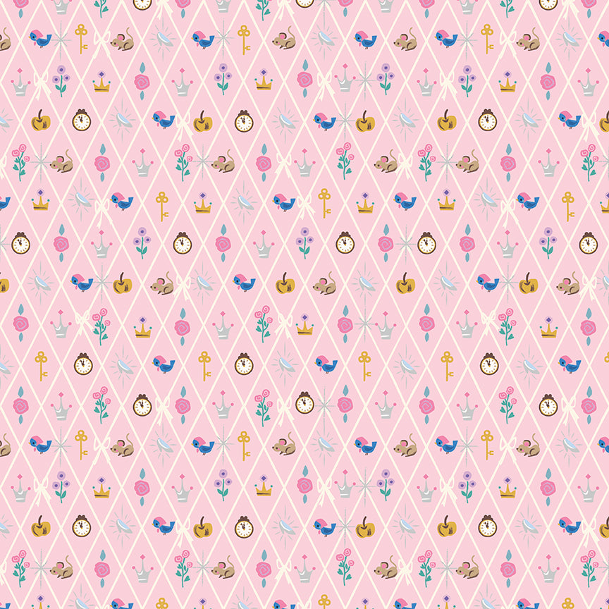 Wishes by Jill Howarth for Riley Blake Fabrics SC18075-PETALPINK, 1/2 yard increments