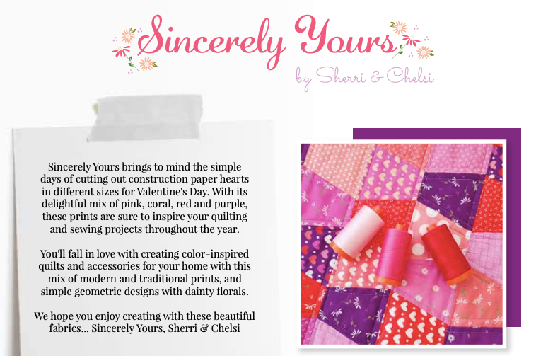 Sincerely Yours Candy Hearts Flamingo by Sherri and Chelsi for Moda Fabrics, 37610 16, 1/2 yard increments