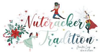 Nutcracker Tradition Felt Panel by Jennifer Long for Riley Blake Designs FT17677-PANEL