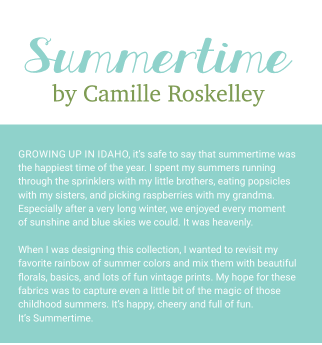 Summertime Rosie Florals Cream by Camille Roskelley of Moda Fabrics 55320 11, 1/2 yard increments