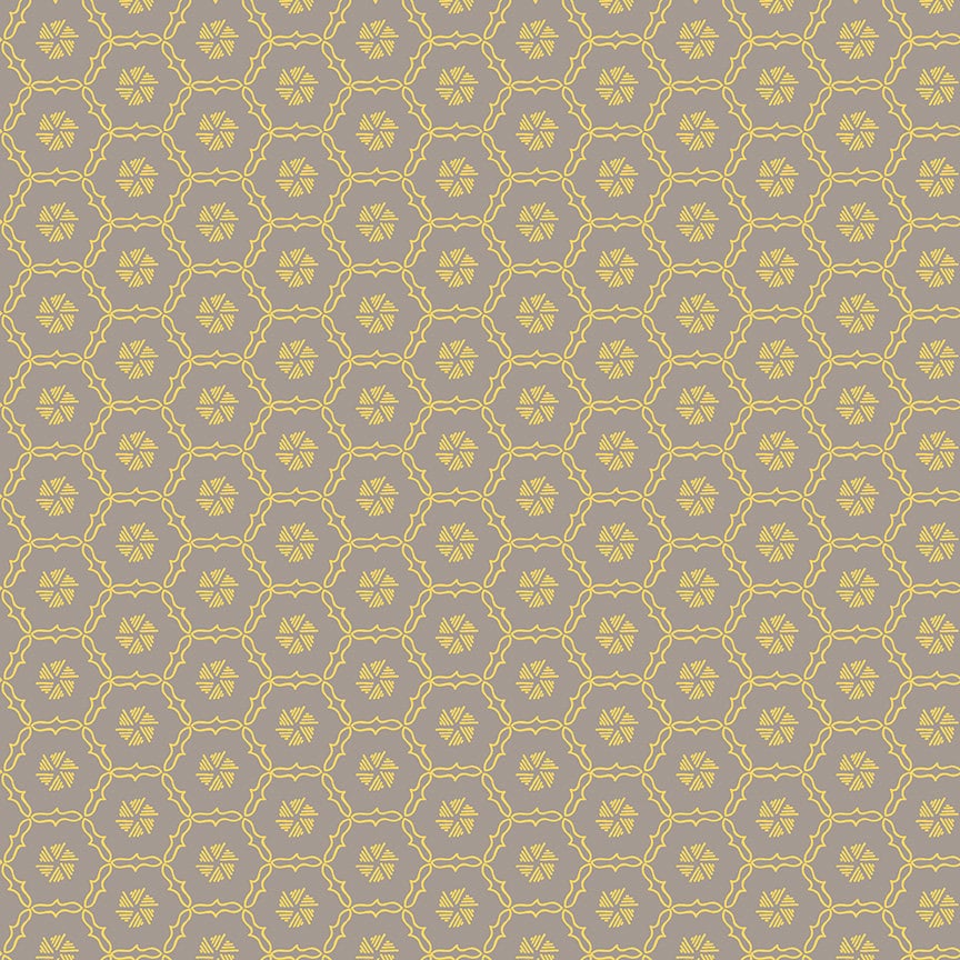 Riley Blake Fabric - Shades of Summer by Heather Peterson Hexi Gray C9785-GRAY