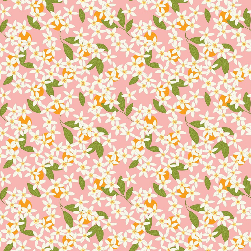 Grove Blossoms Grapefruit by Jill Finley for Riley Blake Designs C10142-GRAPEFRUIT