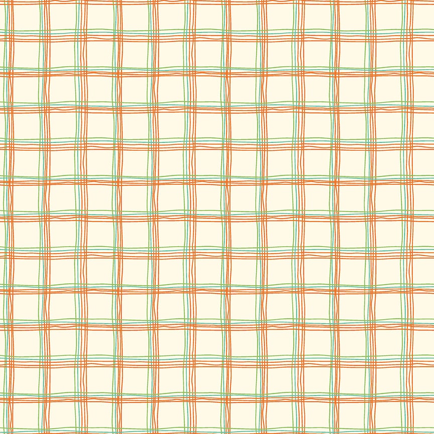 Eat Your Veggies Plaid Cream by Sandy Gervais for Riley Blake Fabrics C11113-CREAM