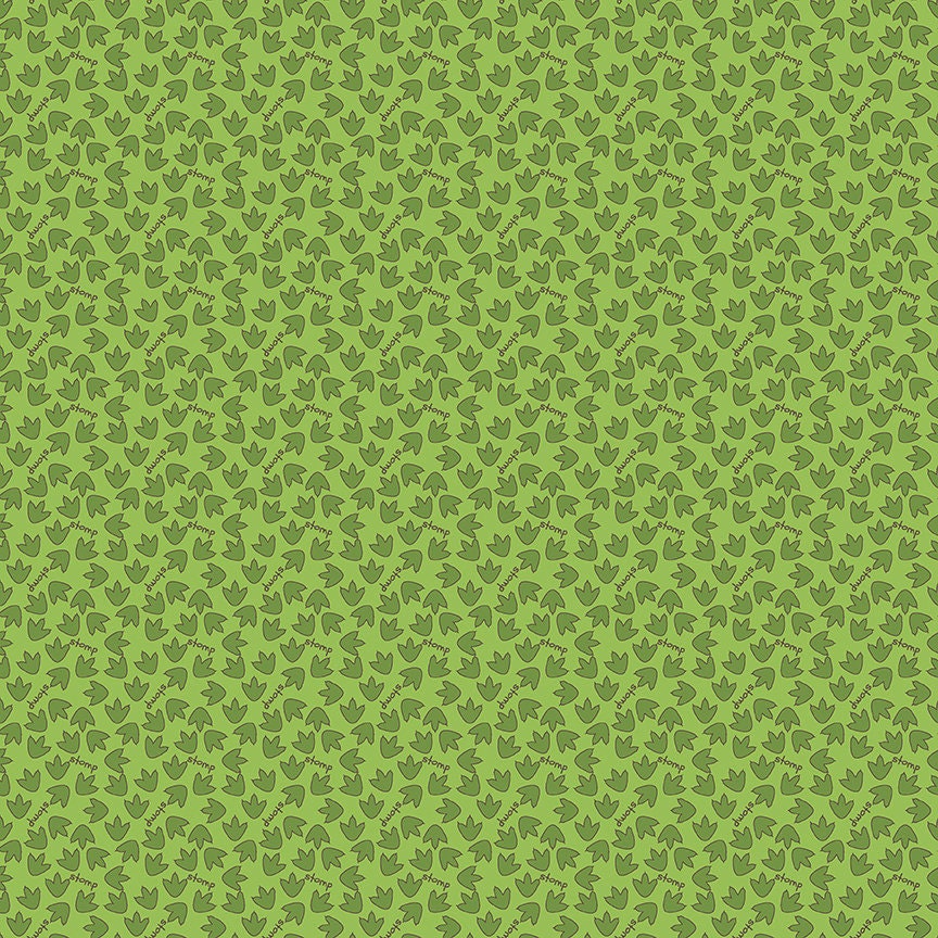 Eat Your Veggies Tracks Green by Sandy Gervais for Riley Blake Fabrics C11116-GREEN