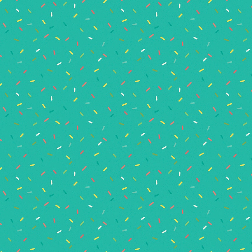 Gingham Cottage Confetti Teal C13018-TEAL by Heather Peterson for Riley Blake Fabrics