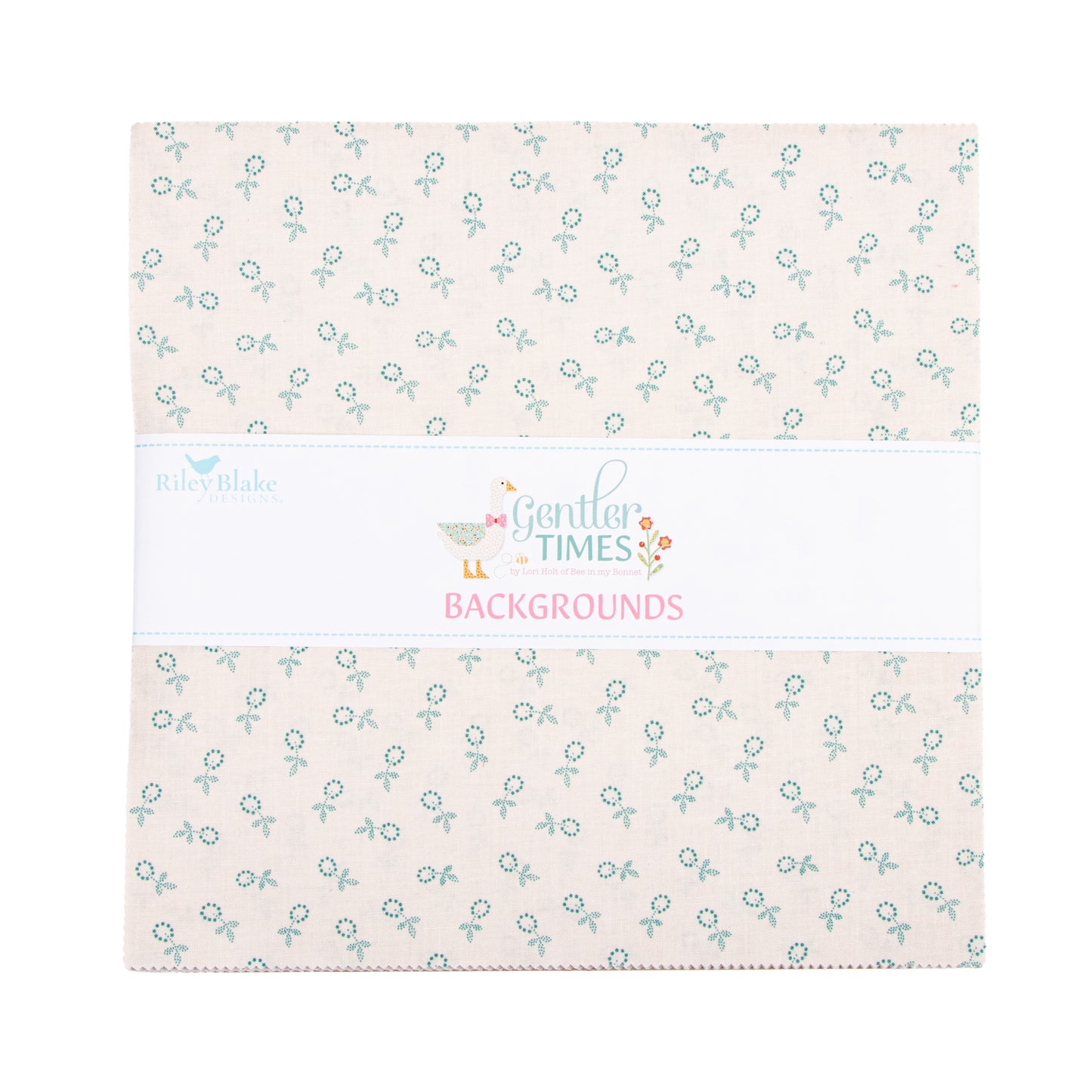 Gentler Times Backgrounds Layer Cake (10" squares) by Lori Holt by Riley Blake Designs - 42 pieces assorted 10-16470B-42