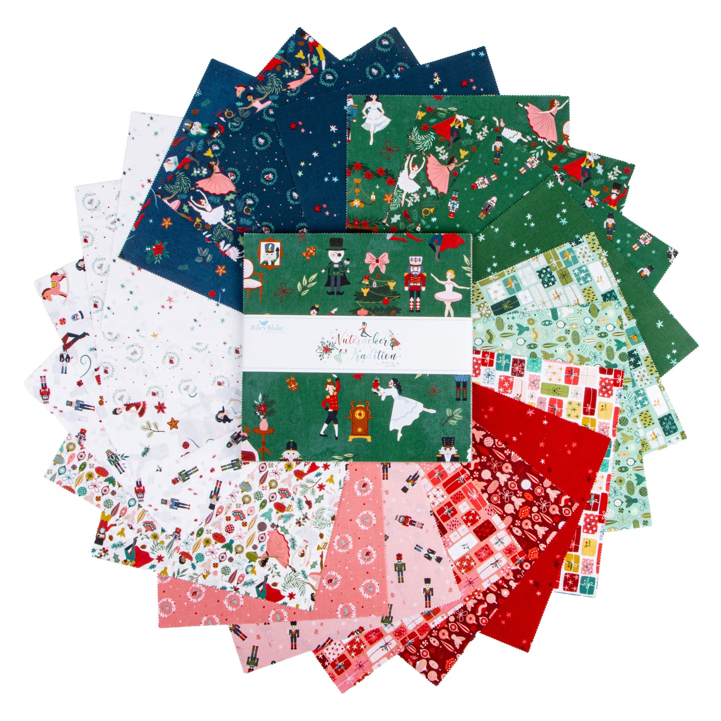 Nutcracker Traditions Stacker (10" squares) by Jennifer Long by Riley Blake Designs - 42 pieces 10-17670-42
