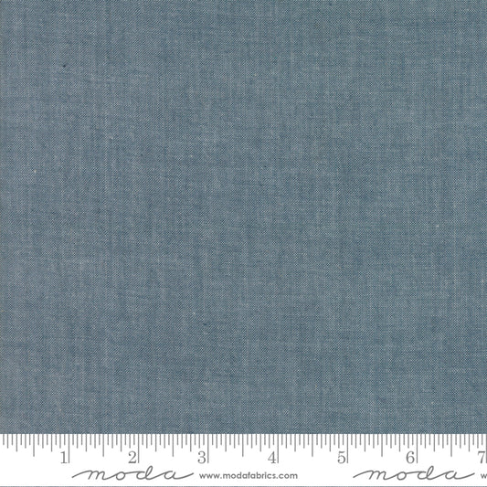 Moda Chambray Grey Fabric 12051 12